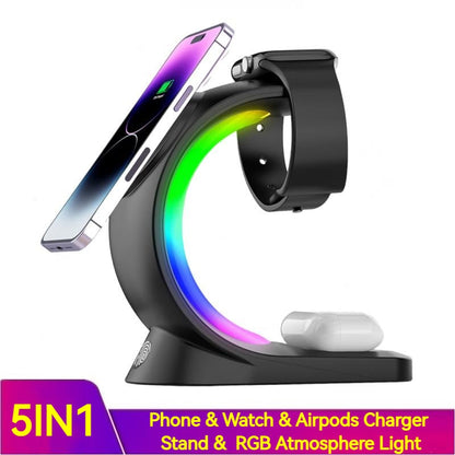 4 in 1 Magnetic Wireless Charger Fast Charging