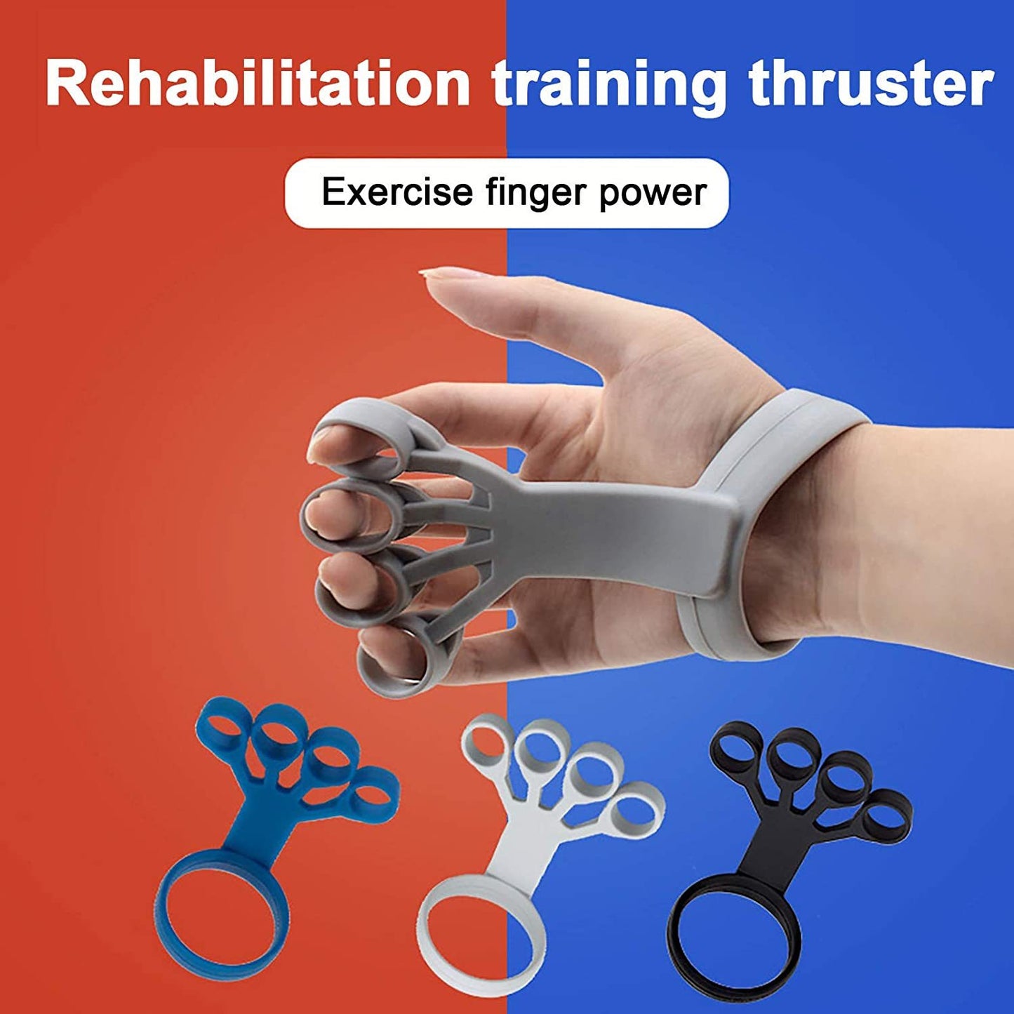 Silicone Grip Device Finger Exercise Stretcher Arthritis Hand Grip Trainer Strengthen Rehabilitation Training